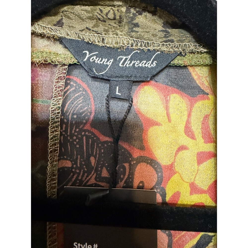 NWT‎ Young Threads Boho Patchwork Kimono Duster W… - image 6